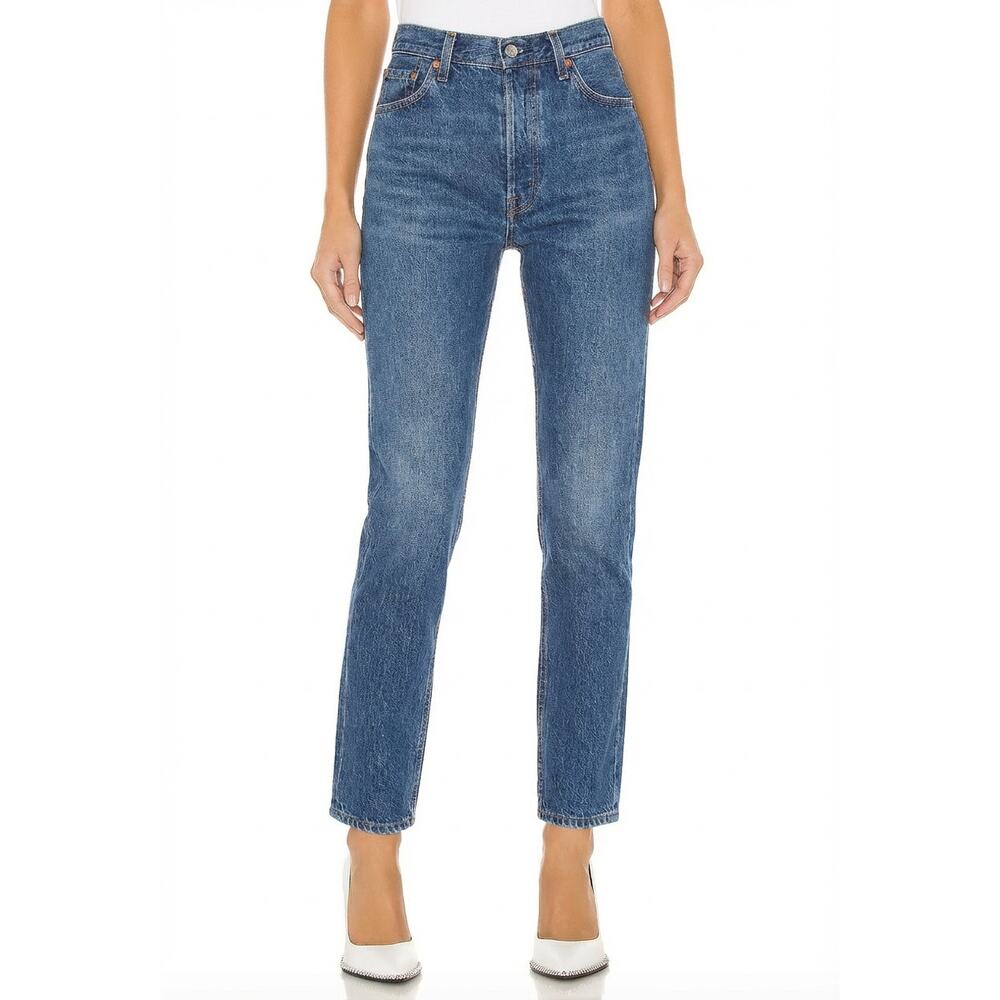 NWT Re/Done Levi's 1003HR Indigo Denim High-rise Skinny jeans, size 27